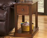 Bay Furniture Gallery - Ashley Furniture - Breegin Chairside End Table - Chair Side End Table / Brown - T007-527